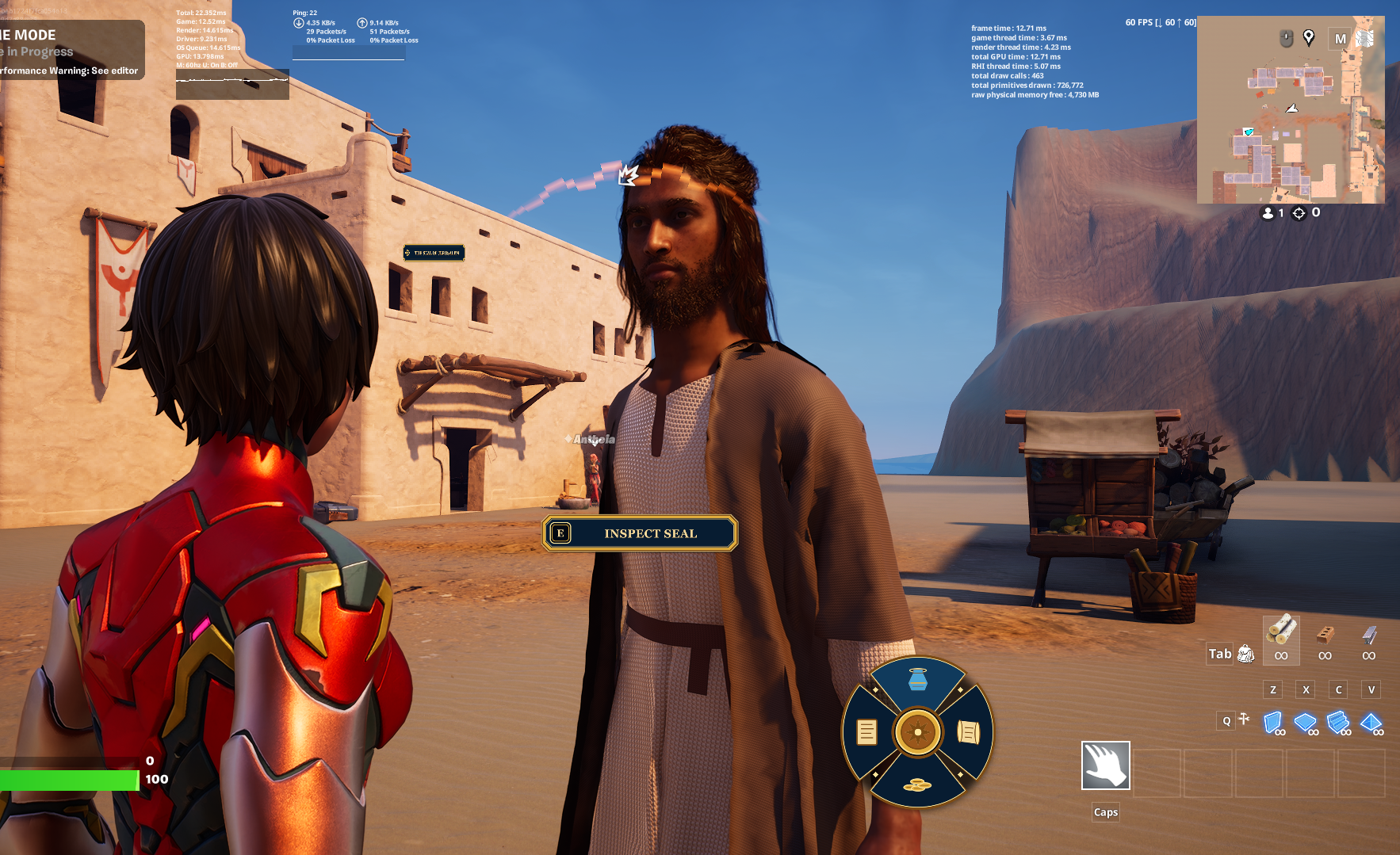 Daytime gameplay conversation with the new character